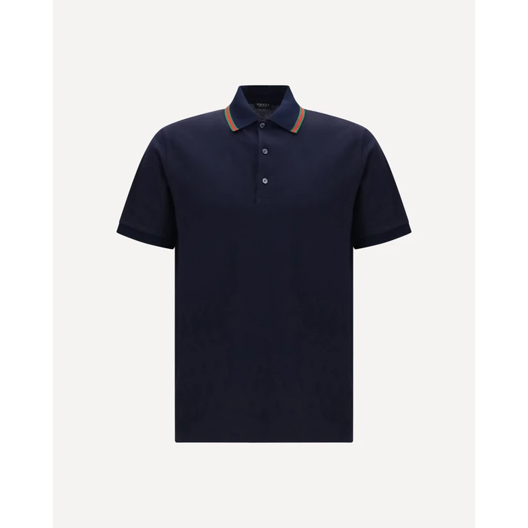 GUCCI Cotton piqué jersey Polo Shirt Male S