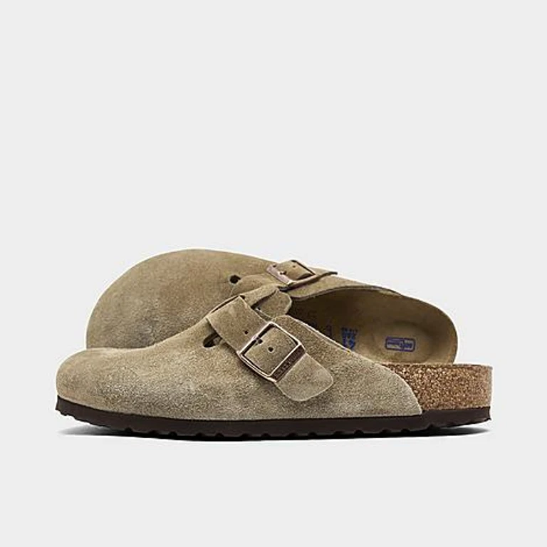 Birkenstock Herren Boston Soft Footbed Clogs in Schwarz