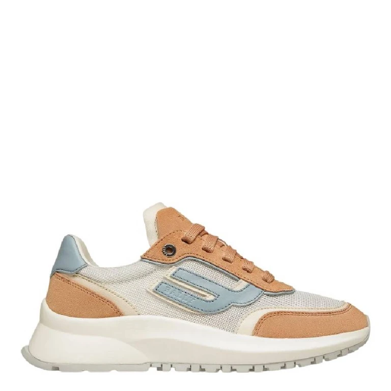 Bally Demmy Leather and Fabric Sneakers