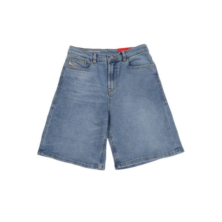 Diesel Kids Short pants Blue Cotton Elastane Bermuda