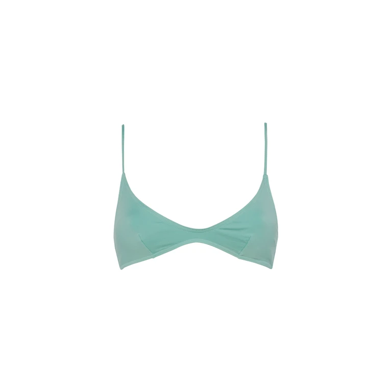 Mc2 Saint Barth Paloma Sage Green Scoop Bralette Top - Women