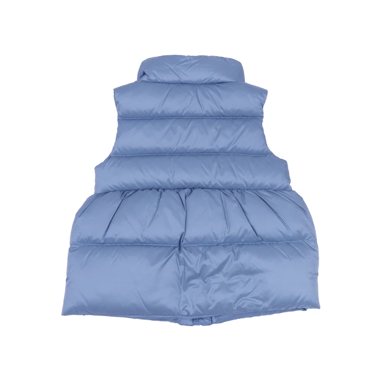 Moncler Baby Hivette Vest Blue Sleeveless Puffer