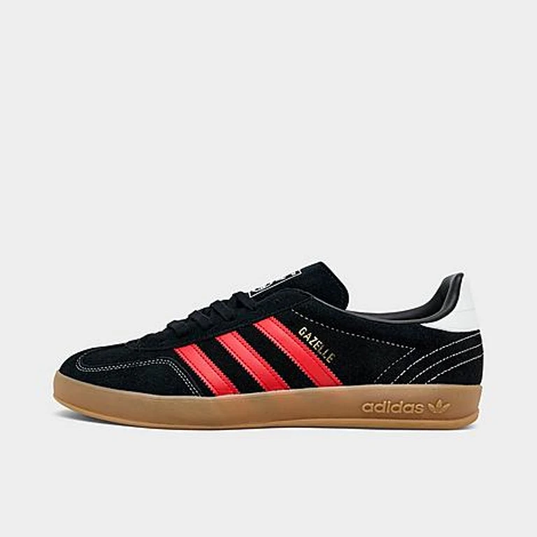 adidas Originals Gazelle Indoor 캐주얼 신발 Core Black/Cream White/Gold Metallic