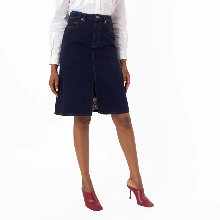 Burberry Jupe Longue - Bleu