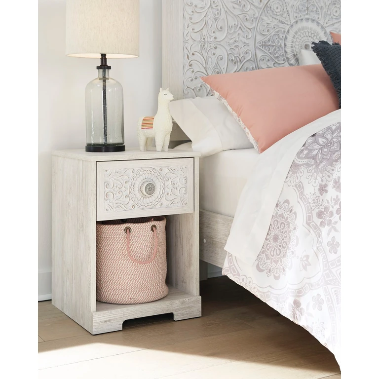 Enola Whitewash Nightstand