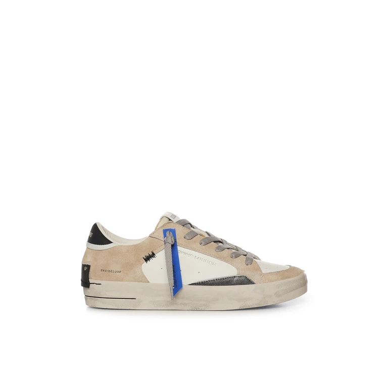 Crime London Sneakers Beige Leather Fabric - Men