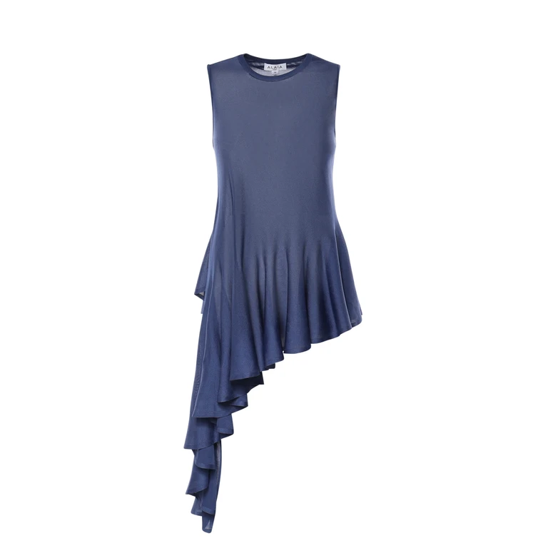 Alaia Top Bleu Denim - Women