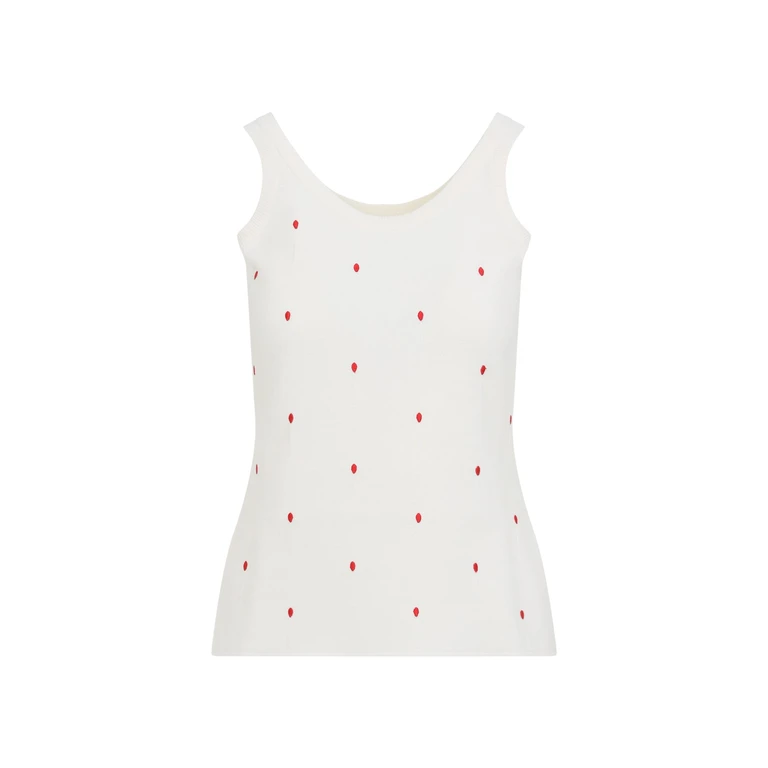 Bottega Veneta Tank Top White Cotton - Women