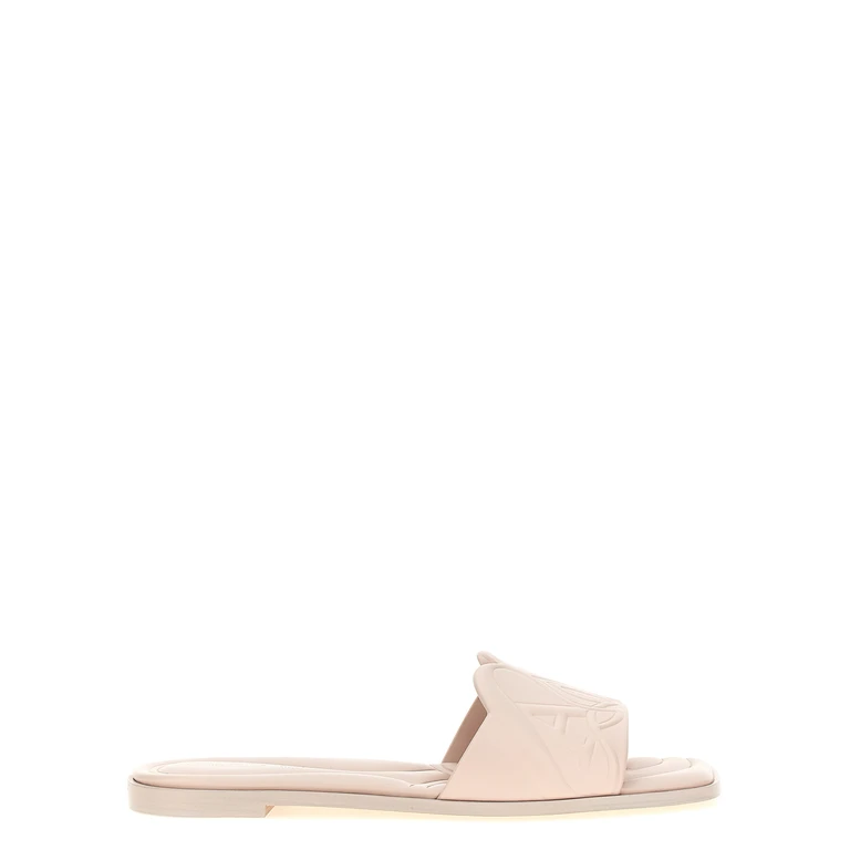 Alexander McQueen Multicolor Calfskin Slides Shoe - Women