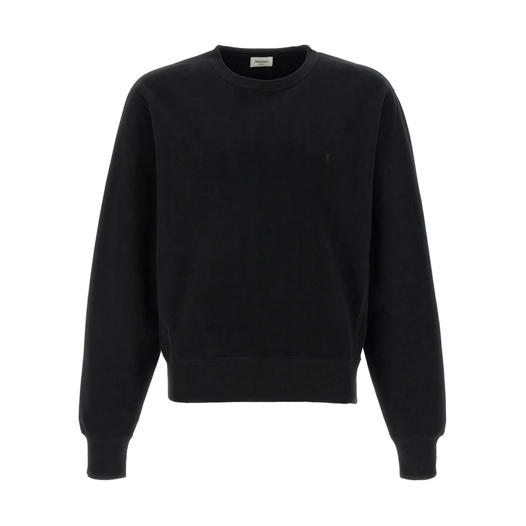 Saint Laurent Black Cotton Sweatshirt Clothing - Men
