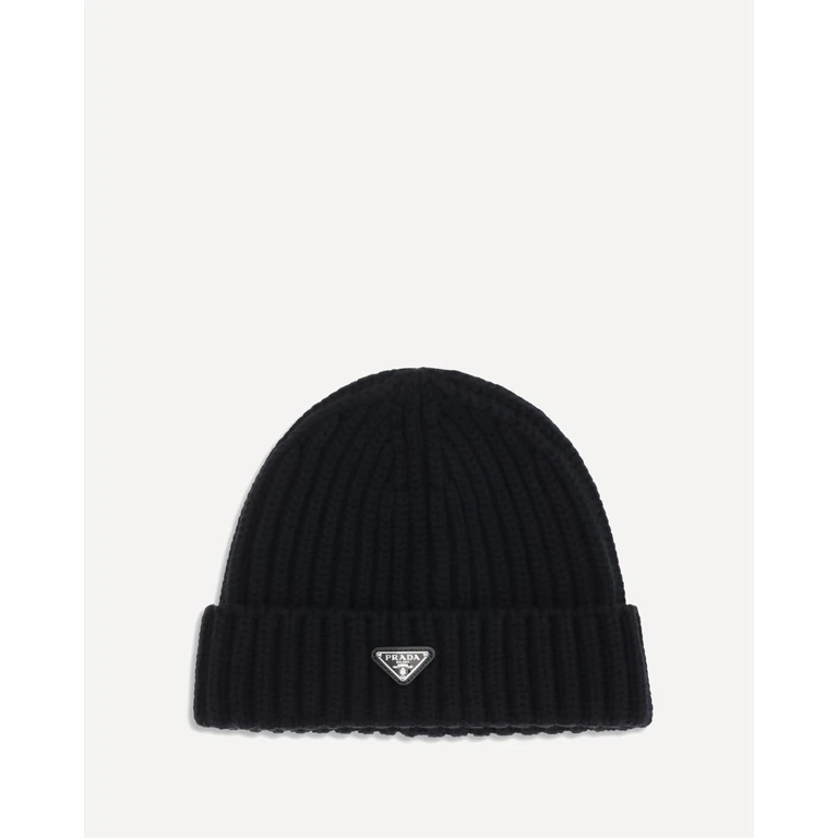 PRADA Virgin wool Beanie Hat Male L