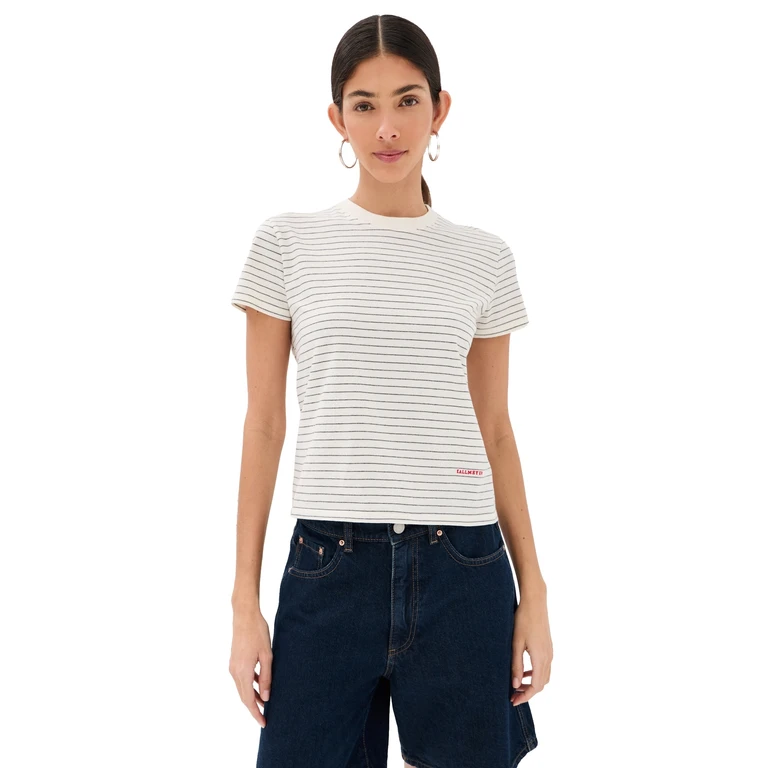 Kallmeyer Kenzie T-Shirt Ivory/Heather Grey L
