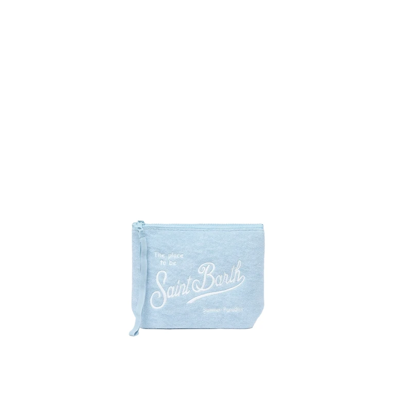 Mc2 Saint Barth Aline Light Blue Embossed Terry Pochette - Unisex