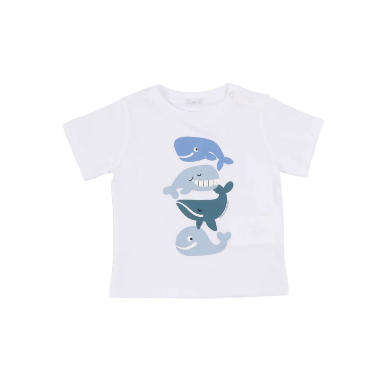 Stella McCartney T-SHIRT-TOP White Cotton Short Sleeves T-shirt