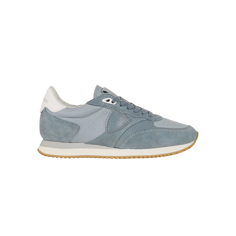 Philippe Model Blville Low Woman Blue Calf Leather Calzature - Women