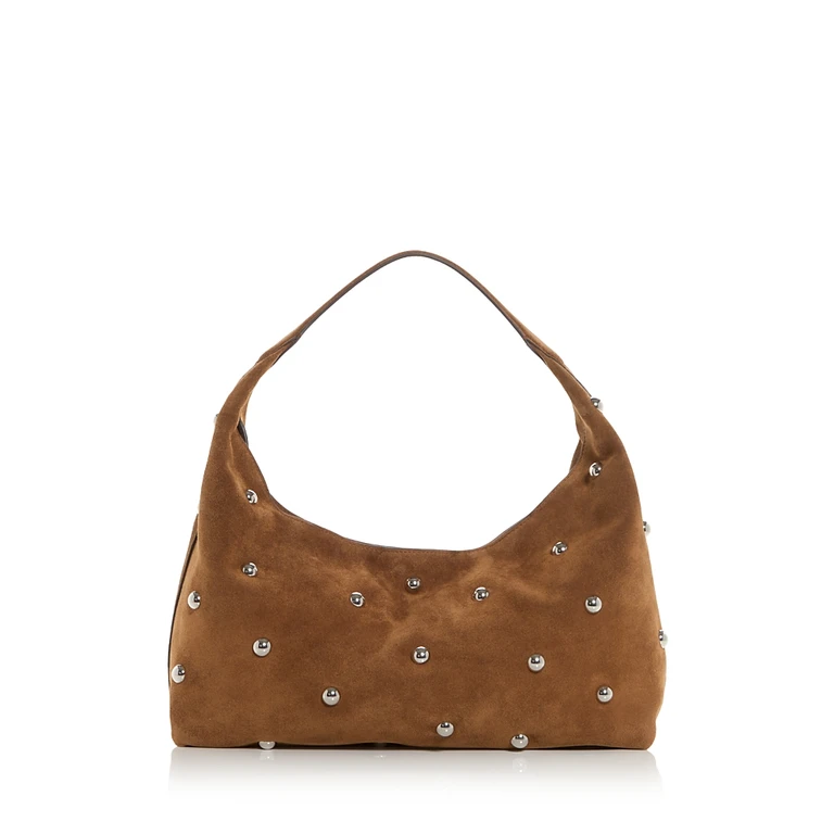 Madewell The Mylie Embellished Slouchy Suede Shoulder Bag
