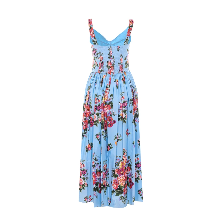 Vestido longo Dolce & Gabbana com estampa floral