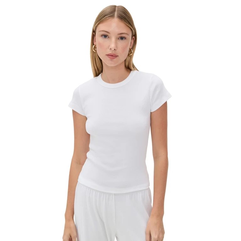 Leset Nando Slim Fit Tee Ciel Melange XS