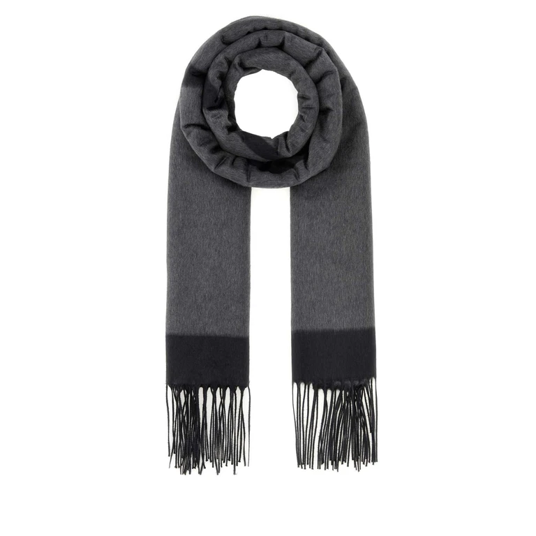 Saint Laurent Dark Grey Silk Scarf Graphitedarkgrey Exterior: Portafogli - Women