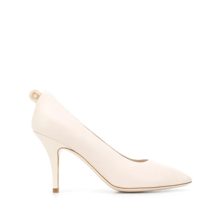 Ferragamo Womens White Pumps Heels