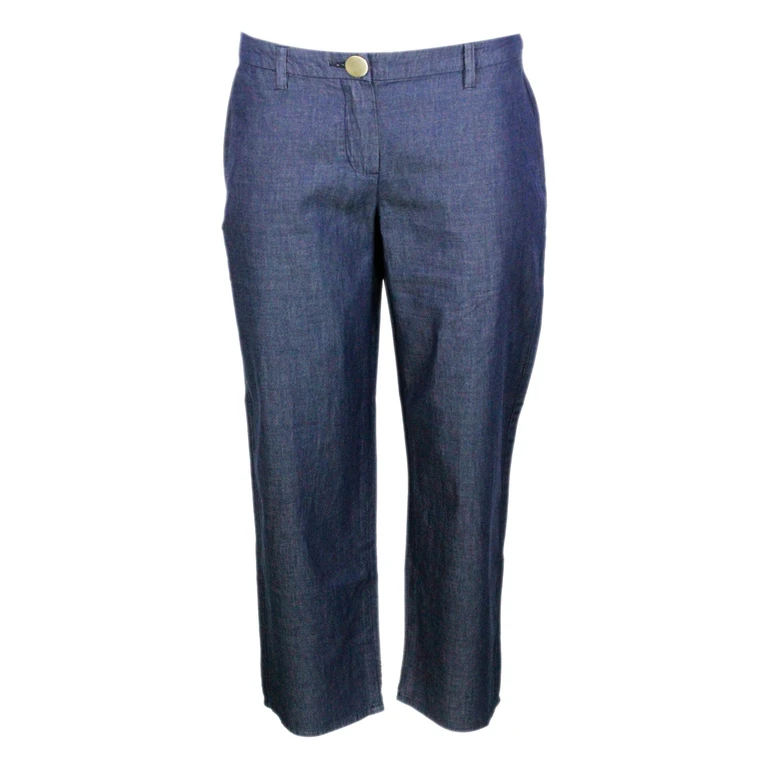 ARMANI EXCHANGE Trousers Blue 100co - Women