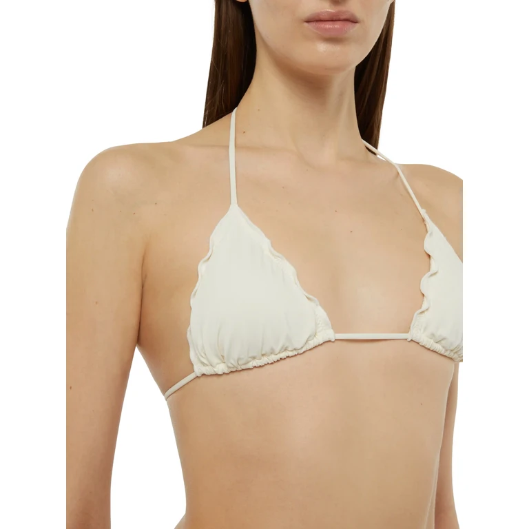 Mc2 Saint Barth Sagittarius Cream Classic Triangle Top White - Women