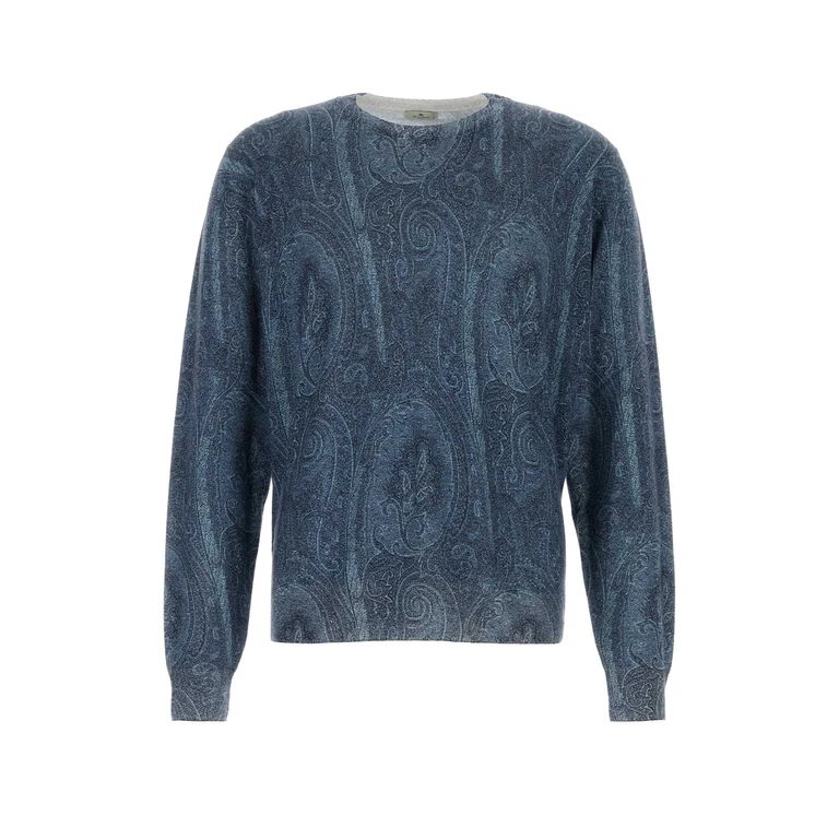 Etro Embroidered Silk Blend Sweater X0883 Exterior: Cashmere Maglieria - Men