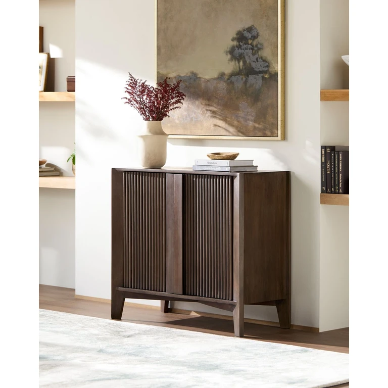 Ronan Brown Wood Cabinet