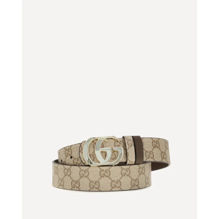 GUCCI Reversible Cut GG Marmont Belt Male 95