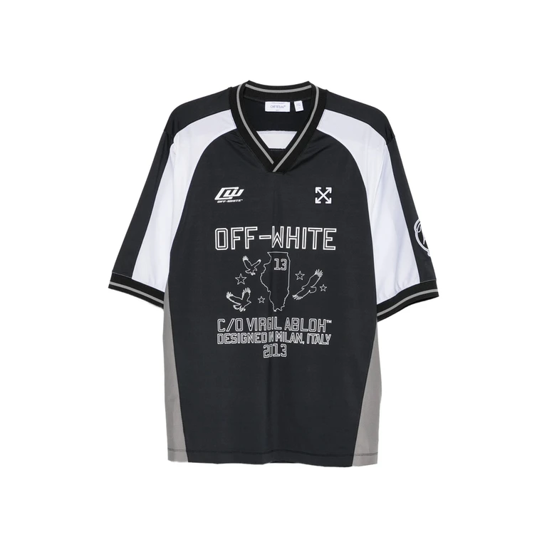 Off-white Logo-print V-neck T-shirt