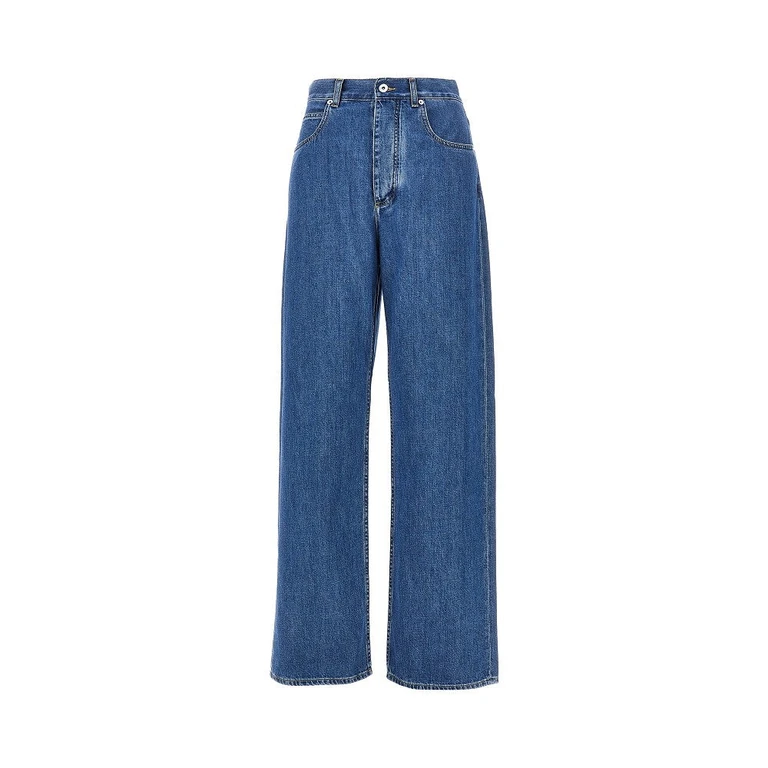 BOTTEGA VENETA Wide leg high-rise jeans Woman 40