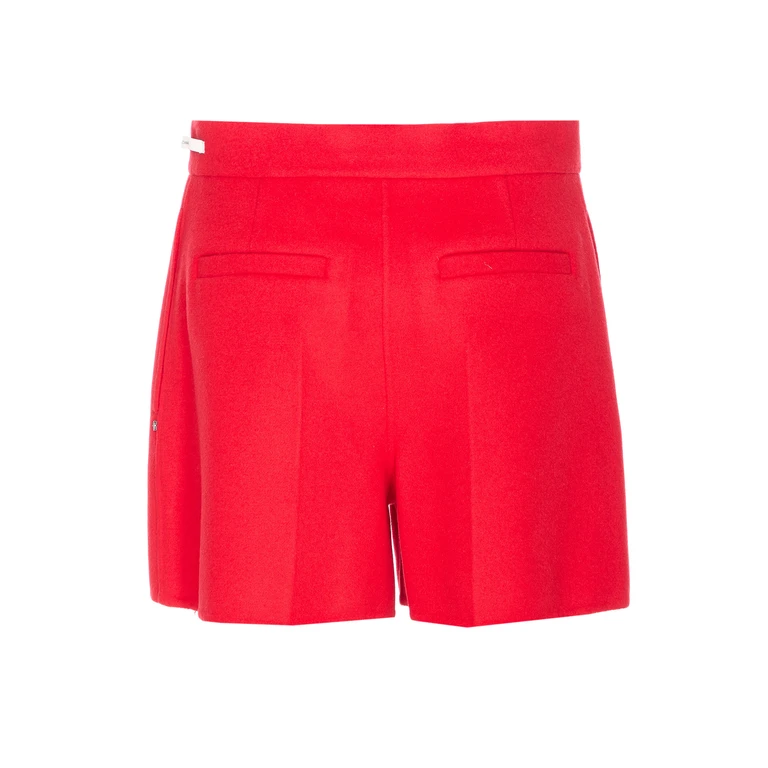 Sportmax Shorts Red Virgin Wool - Women