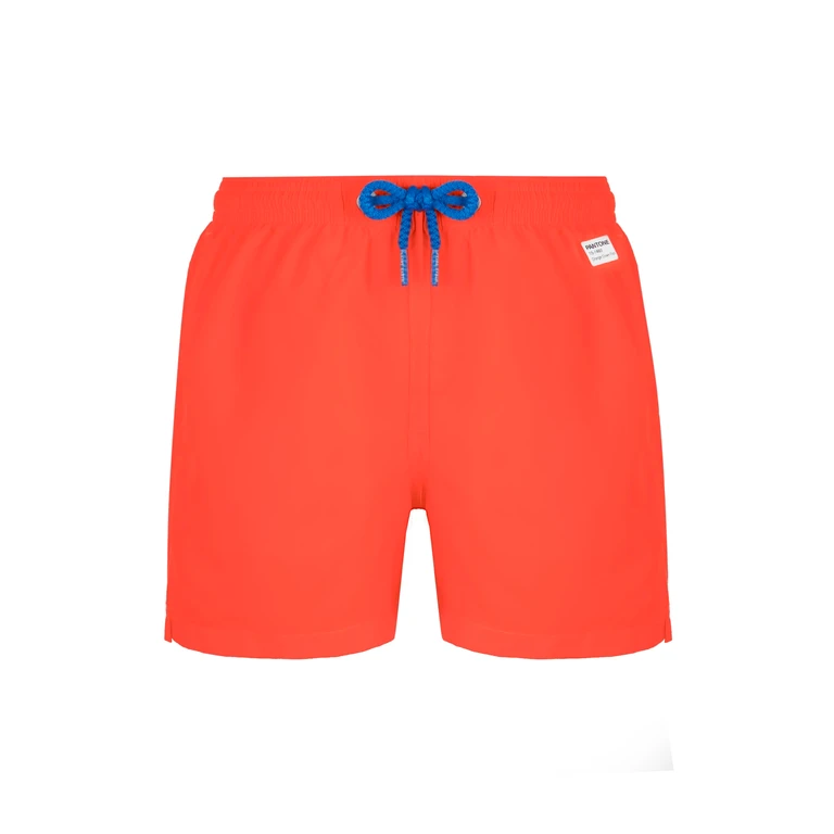 Mc2 Saint Barth Jean Lighting Pantone Lightweight Fluo Orange Swim Shorts Pantone Special Edition Swimshort