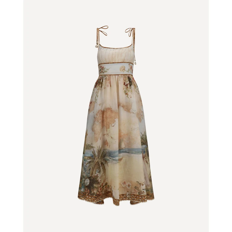ZIMMERMANN Mahon linen corset Dress Female 2