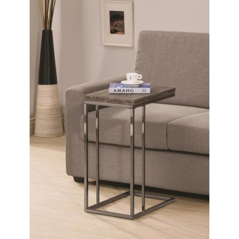 Black Nickel Expandable Accent Table