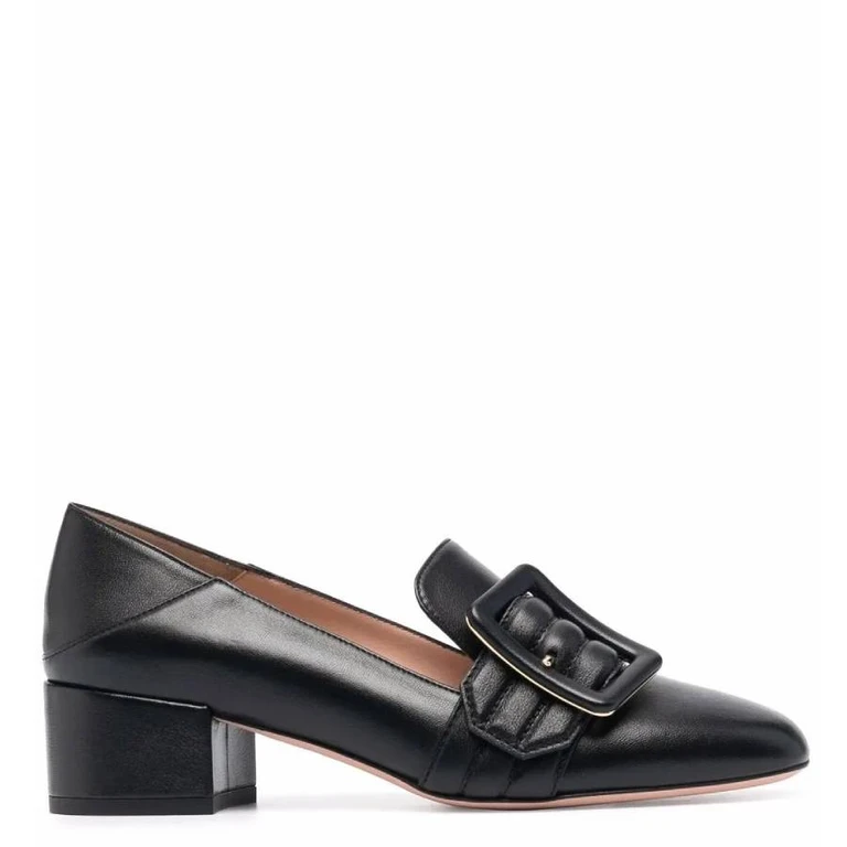 Bally Janelle Buckle Leather Pumps