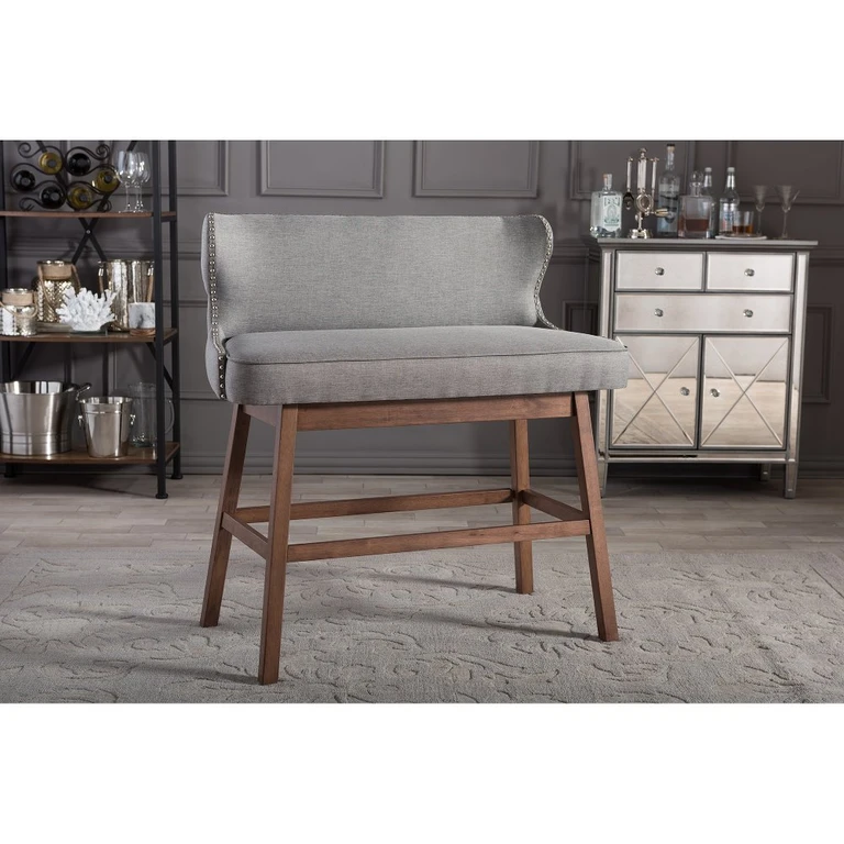 Gradisca Gray Bar Height Dining Bench