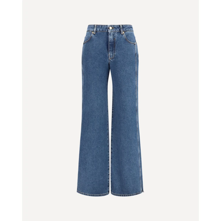 BALMAIN Straight wide-leg Jeans Female 40
