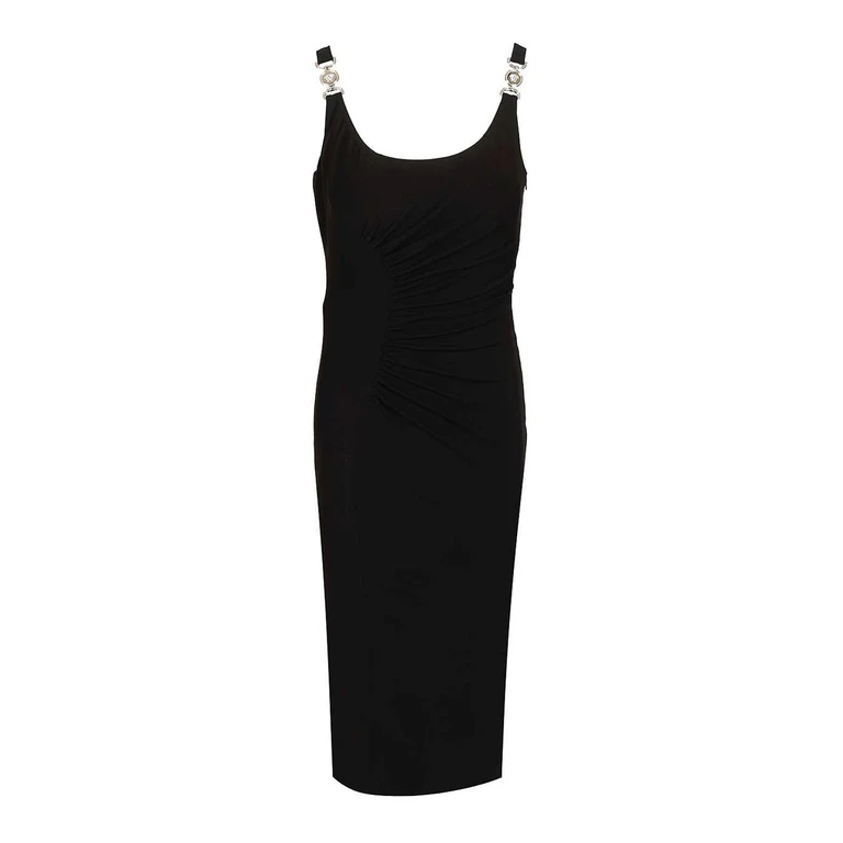 Midi dress in jersey crepe stretch