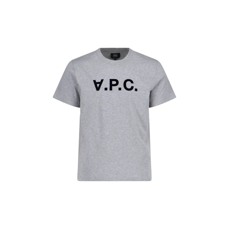 A. P.C. T-shirts and Polos Grey Organic Cotton - Men