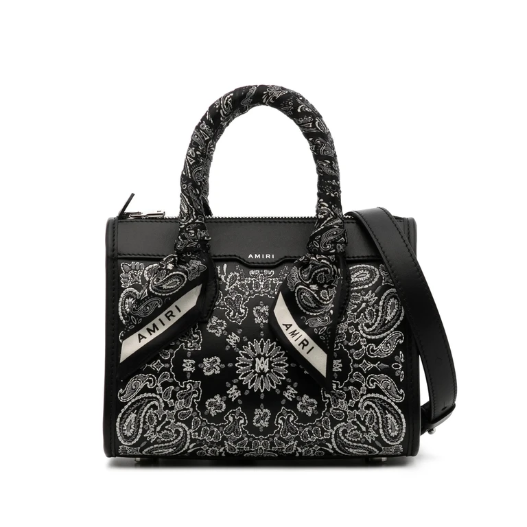 Amiri Bandana Micro Triangle Crossbody Bag