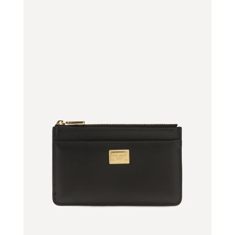 DOLCE & GABBANA Leather zip Card Holder Female UNI