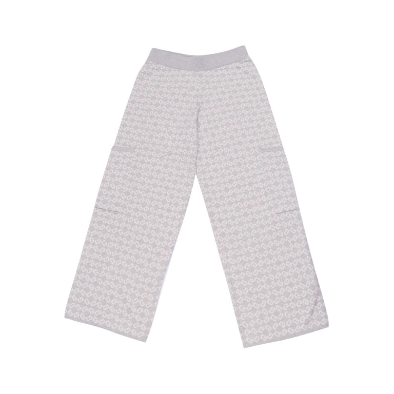 Givenchy Kids Pants Grey Cotton Cashmere