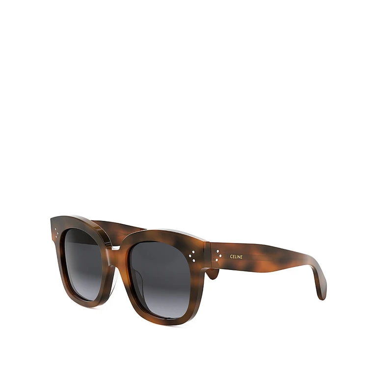 Celine 3 Dots Havana Geometric Sunglasses, 54mm