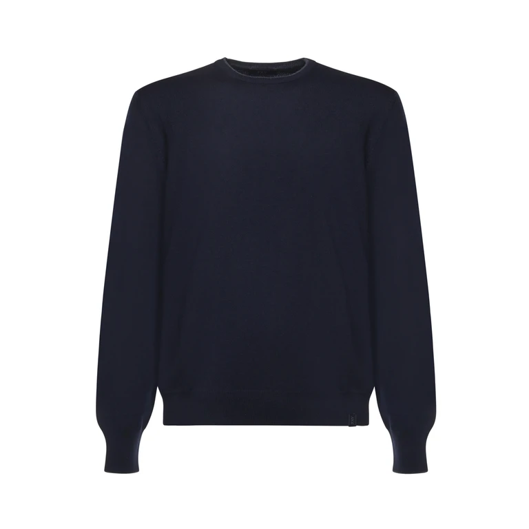 Fay Pull Col Rond - Bleu