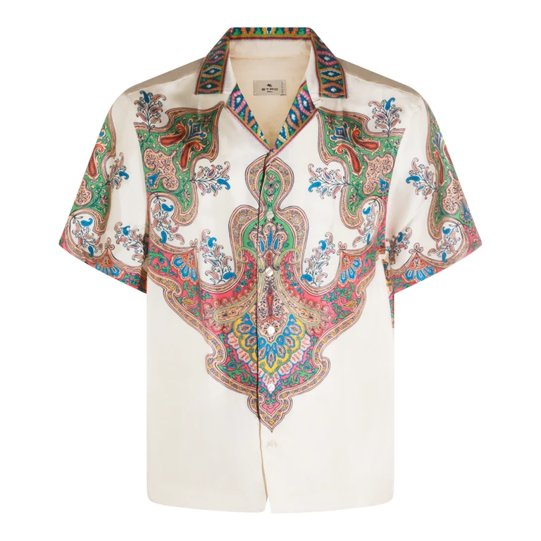 Chemise en soie multicolore Burberry