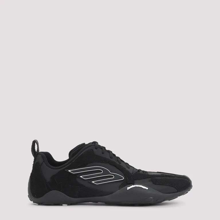 Balenciaga Monday Ultra Sneakers Black Leather Textile Rubber Shoe - Men