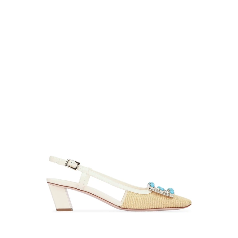 Roger Vivier Bv Pietre Dure Sling Back Dec 45 C013cremachiaroc019cire Sandali - Women