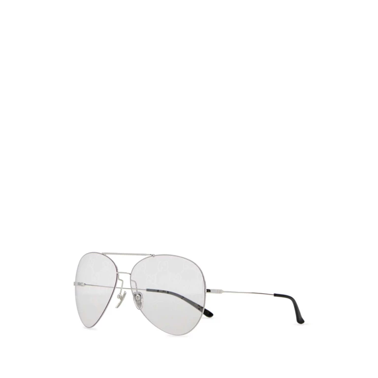 Gucci Silver Metal Sunglasses Silversiltranspgg Occhiali Da Sole - Men