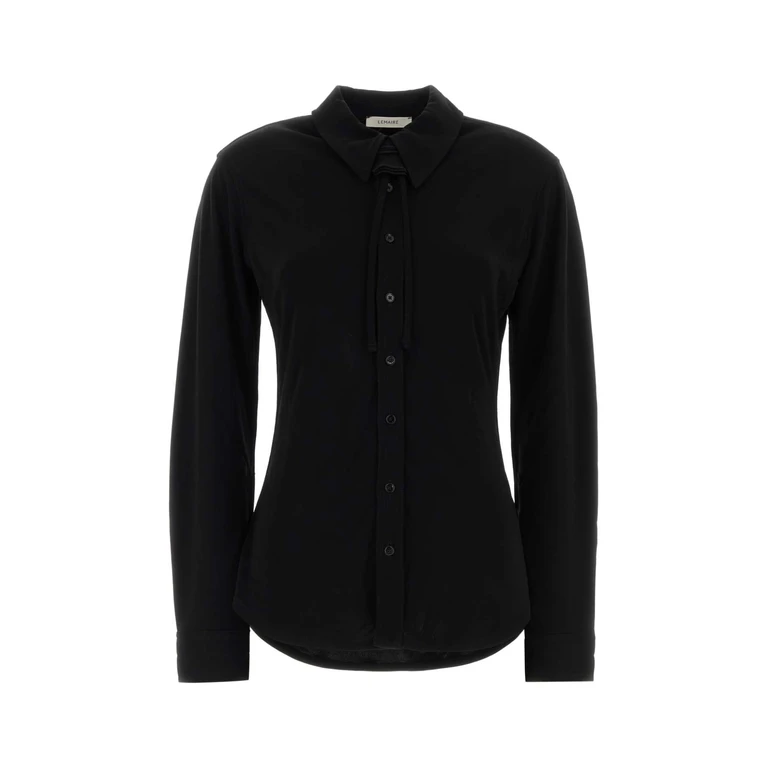Lemaire Sh1196lj1040 Bk999 Black Exterior: Viscose Camicie
